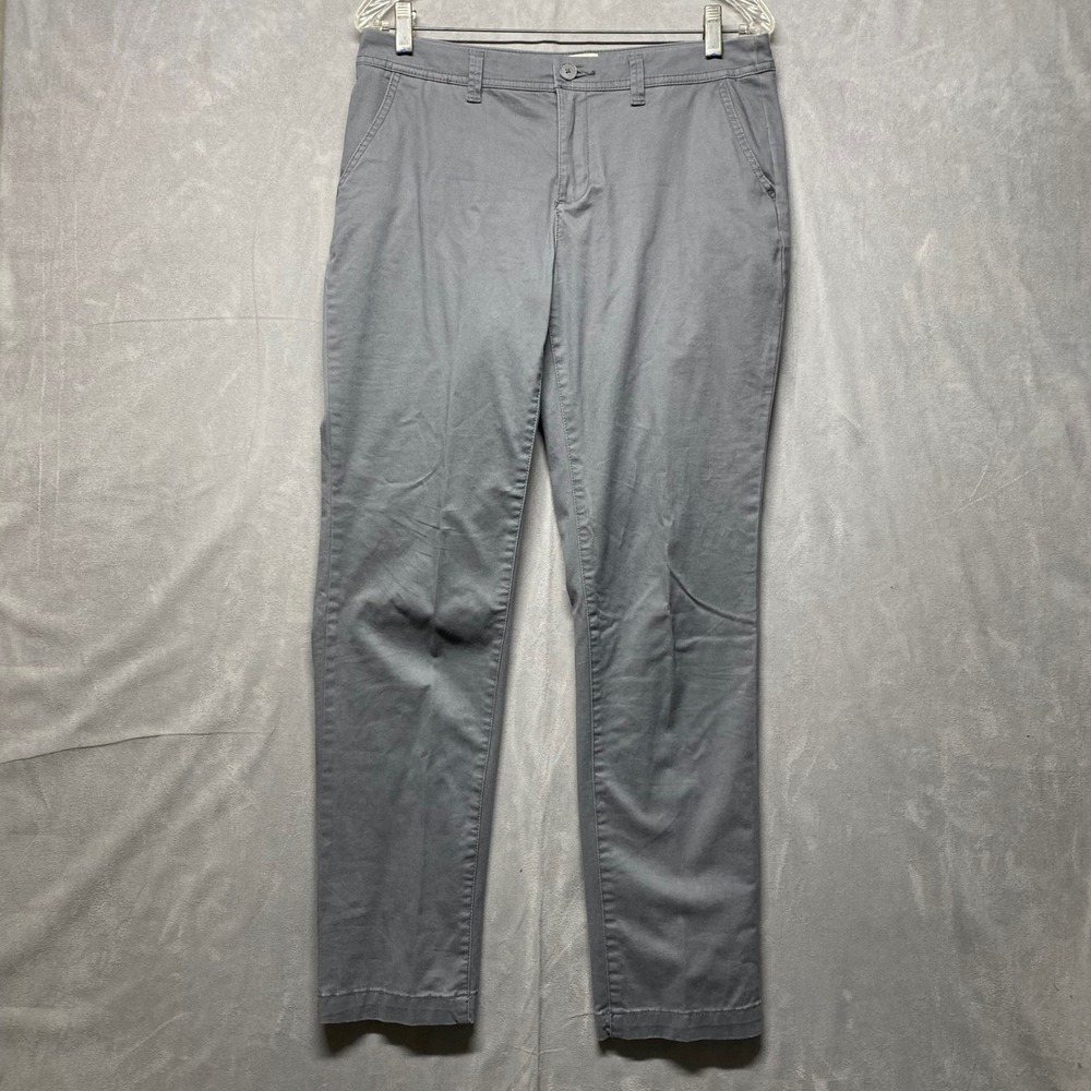 A New Day Womens Gray Stretch Chinos Pants Size 8